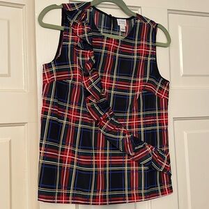 J Crew sleeveless top   Size 4 Christmas